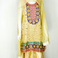 Tan Peplum Palazzo Fancy Dress