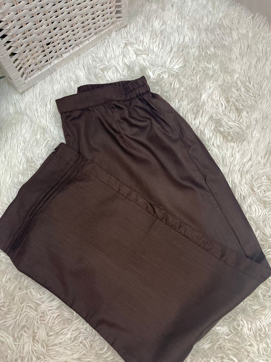 Brown Soft Cotton Trouser L