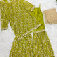 Luxury Pistachio Georgette/Silk Gharara Outfit 3PC