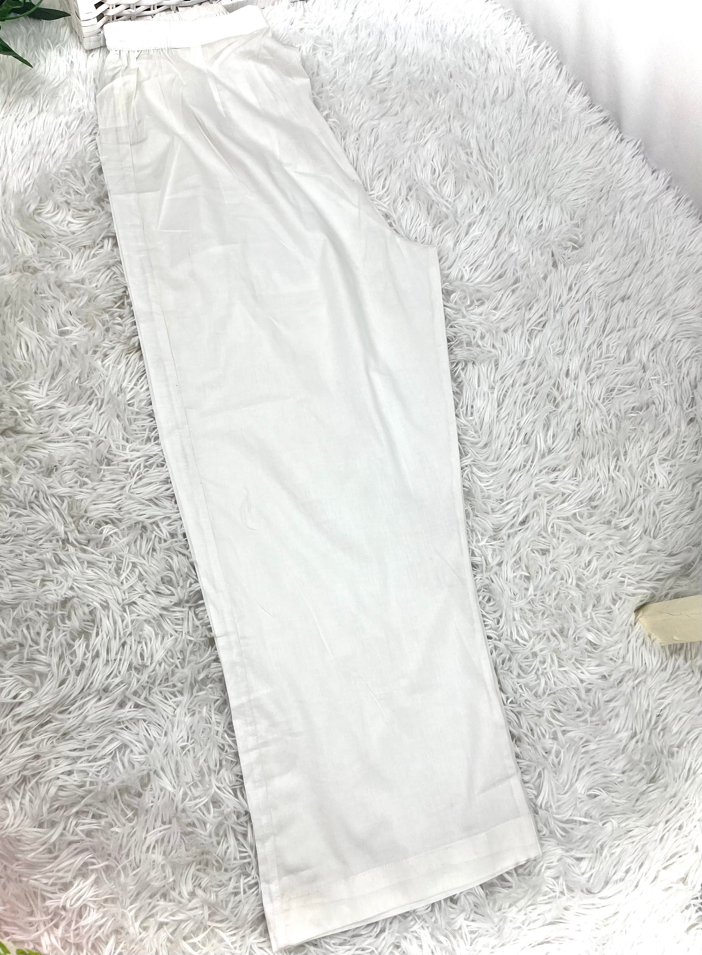 White Cotton Trouser L-XL