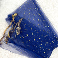 Blue Net Dupatta with border for girls