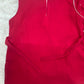 Girls Red Chiffon Lhenga