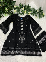 Luxury A-Line Organza Handwork Outfit medium