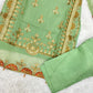 Sea-Green Organza 3PC Outfit S-M