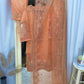 Fancy Orange-Peach Organza 3PC Outfit