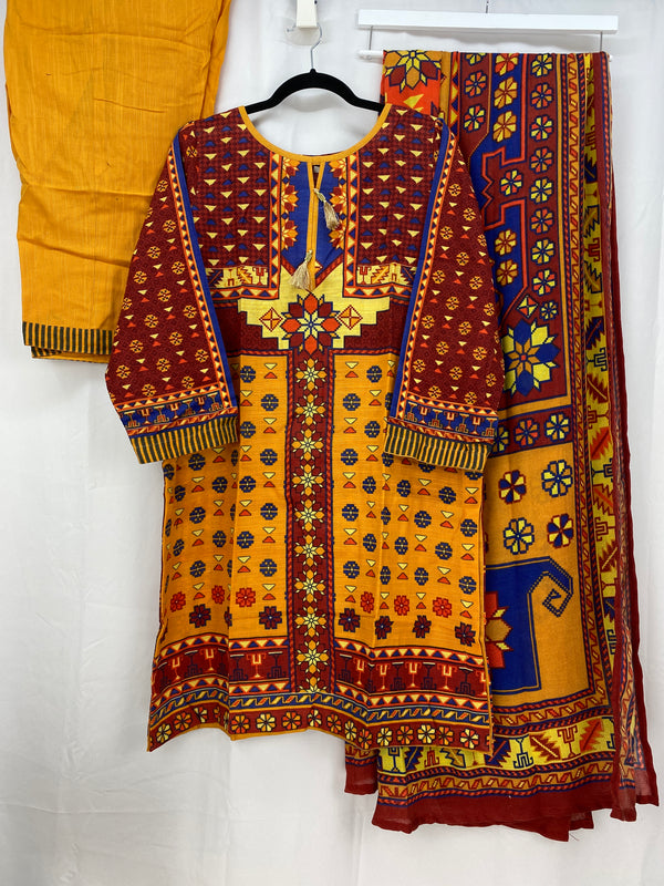 Zellbury Khaddar 2 pcs Outfit with Wool Shawl L