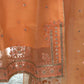 Fancy Orange-Peach Organza 3PC Outfit