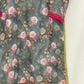 Blue Chanderi Silk Printed Top Medium