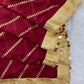Red/Gold Chiffon Fancy Dupatta