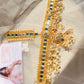 Premium Matta Patti White + Gold