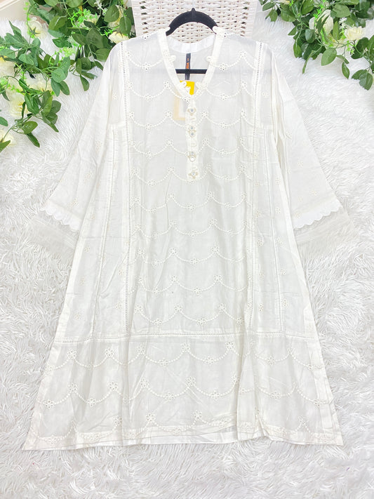 Warda Embroidered ChikanKari Top