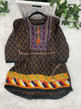 Lawn Embroidered Peplum Kurti