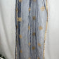 Net Dark Blue Dupatta with Zari Work